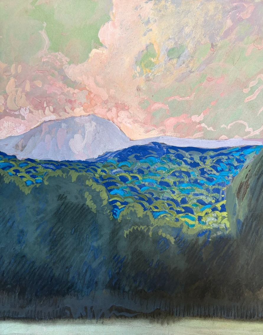 Louis Marie Emile Blanchard, Known As Florane, 1869–1939, *landscape With A Boat*, Mixed Media, Drawing-photo-2