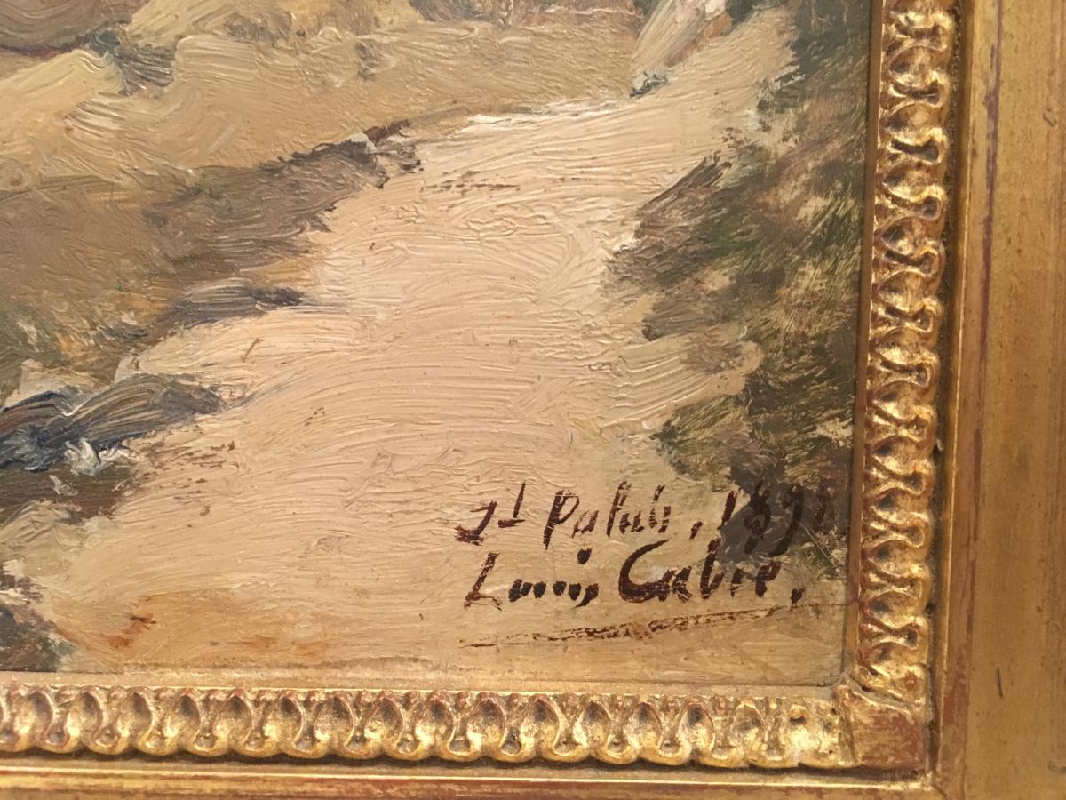 Louis Cabié (1854-bordeaux 1939), Vue De La Plage à Saint Palais Sur Mer, Charente Maritime-photo-2