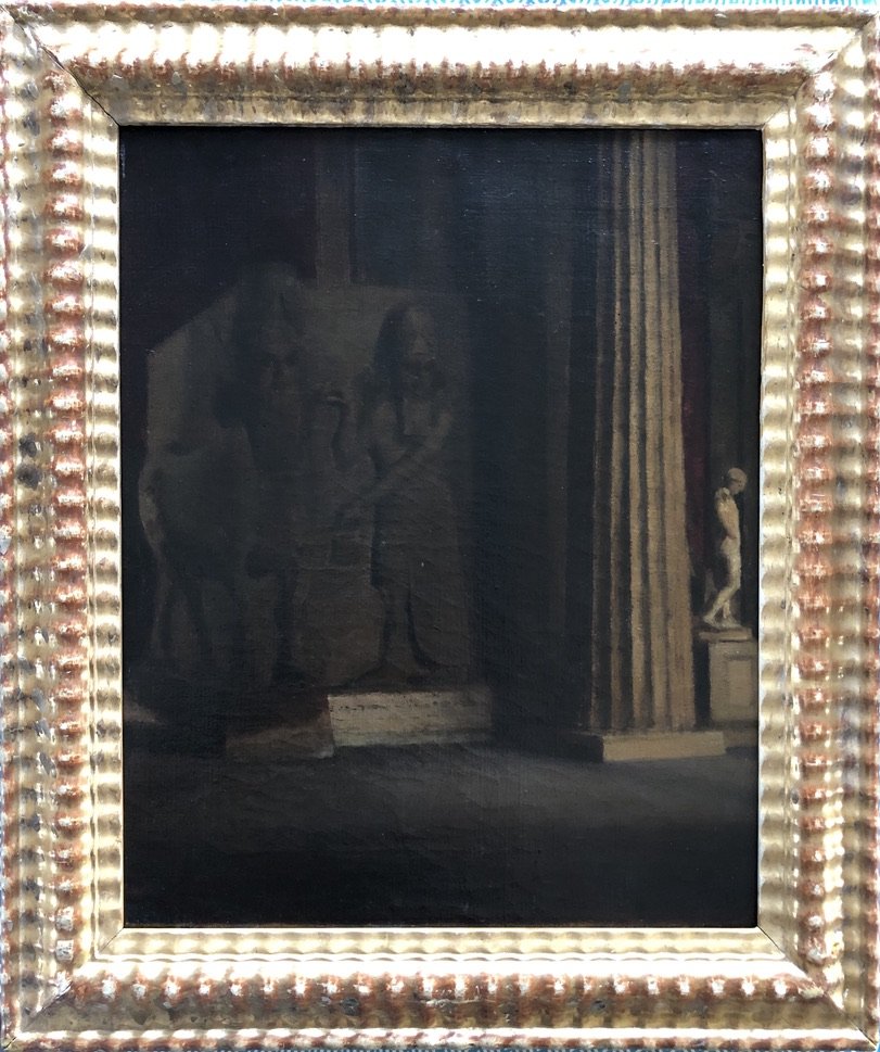A.sadler (english School - XIXth Century), Interior View Of The British Museum In London, Oil-photo-1