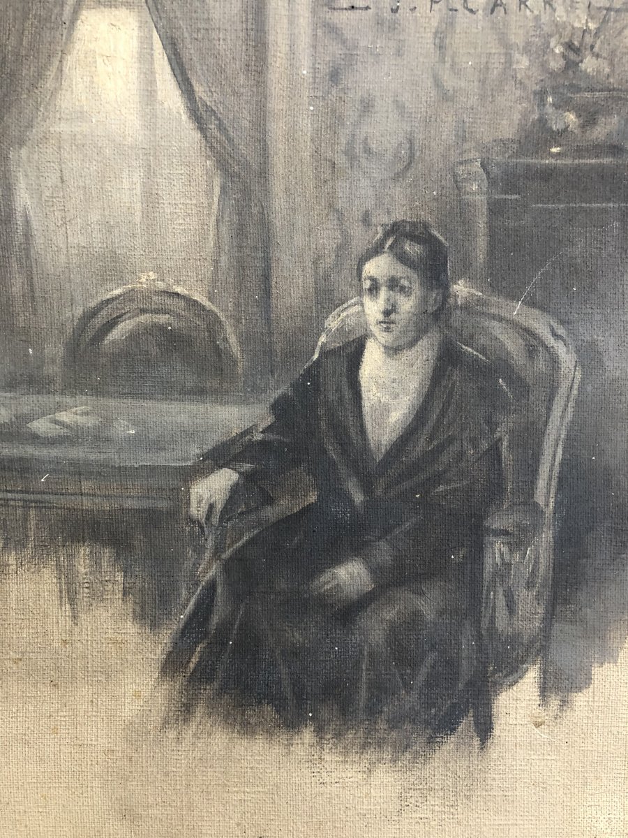 Jean-pierre Carré (1872-1947), Bordeaux, Esquisse En Grisaille Préparatoire: Projet De Théâtre -photo-4