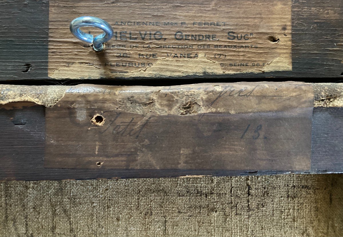 Louis Petit (arnancourt 1864-paris 1937), The Letter: Woman Reading In An Interior-photo-2