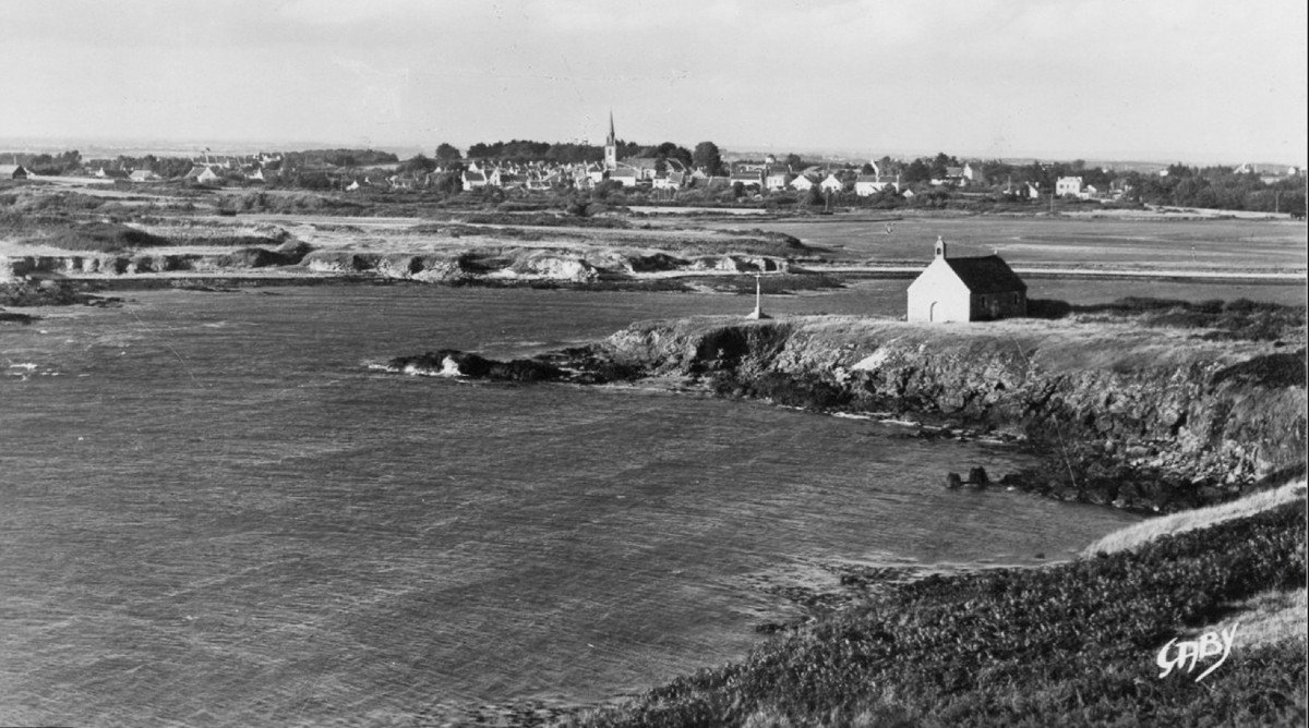 Tete?, Ecole Française Vers 1940, Paysage: La Chapelle De Crouesty à Port Navalo, Bretagne-photo-1