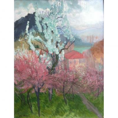 Louis Blanchard, dit FLORANE (1869-1939), Paysage présumé de Toscane