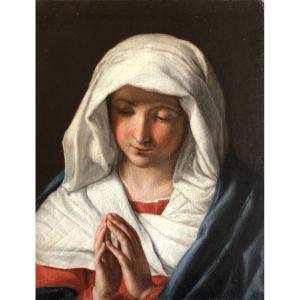 Giuseppina Anselmi Faina (turin 1818 - Florence 1872), Virgin In Prayer, 1839, Oil On Canvas