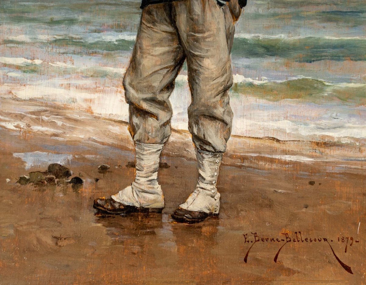 Etienne-Prosper BERNE- BELLECOUR (1838 - 1910) - Le Marin, 1879.-photo-1