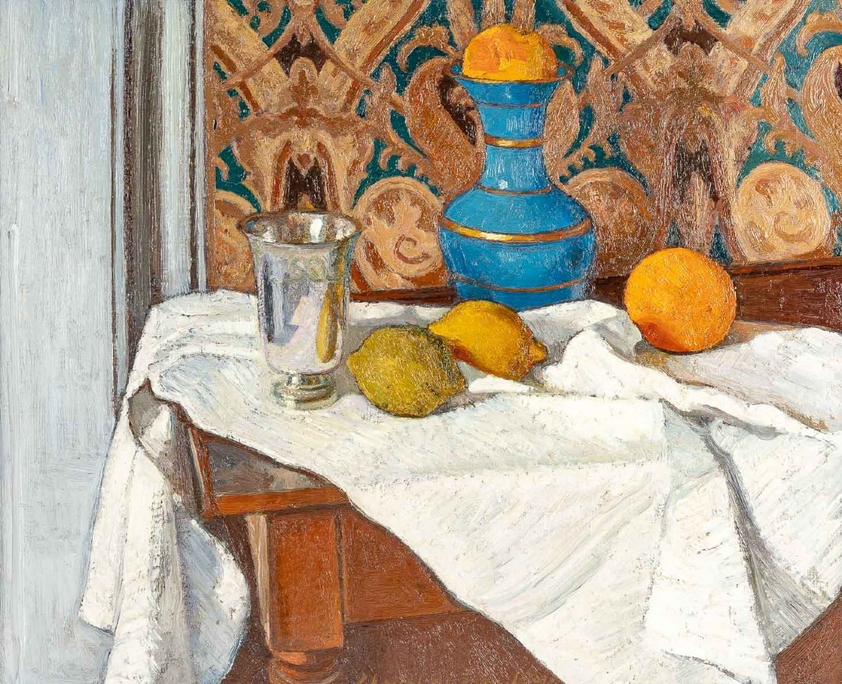 Charles-françois-prosper Guérin (1875 - 1939) - Still Life With Citrus Fruits, Dated 1901