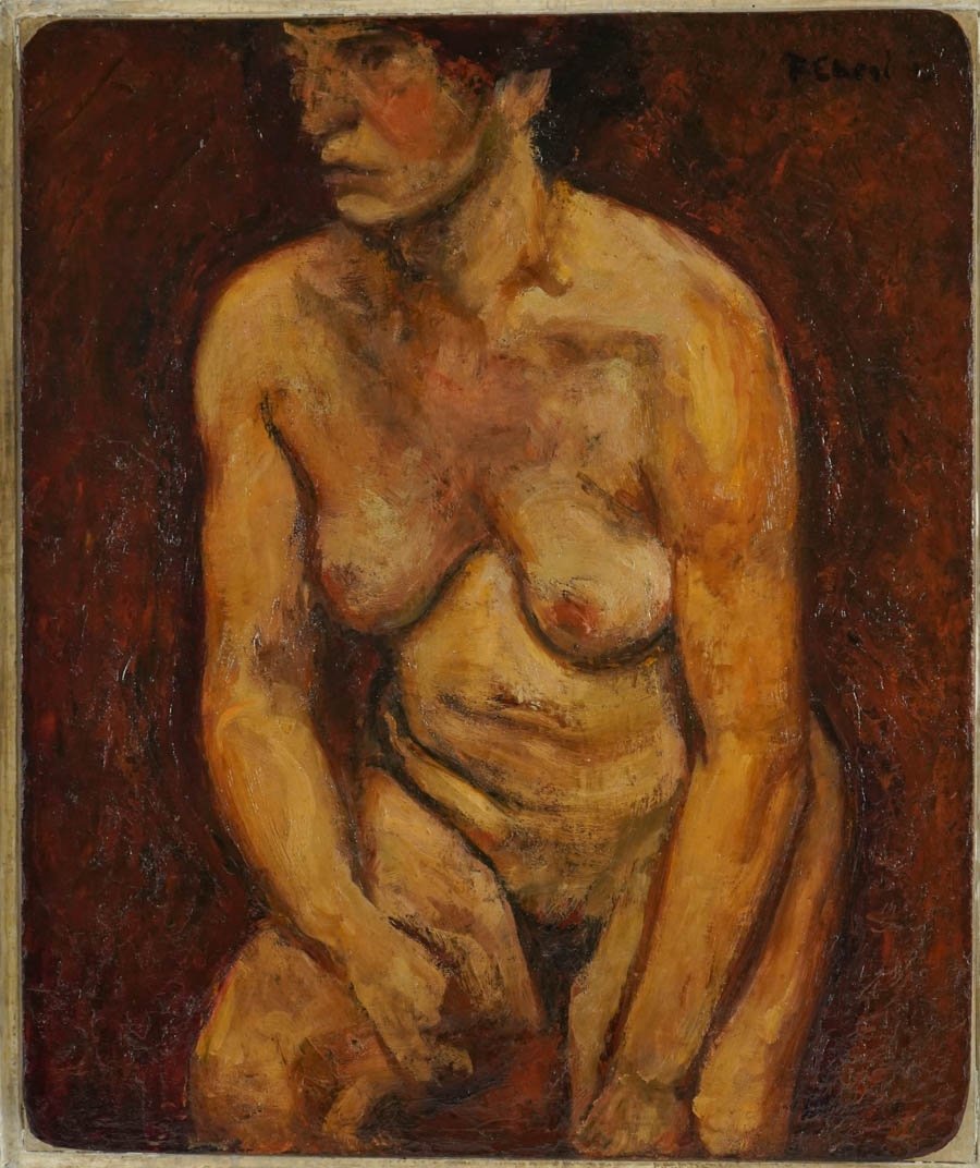 François Zdenek EBERL (1887 – 1962) -Nu de femme de 1913