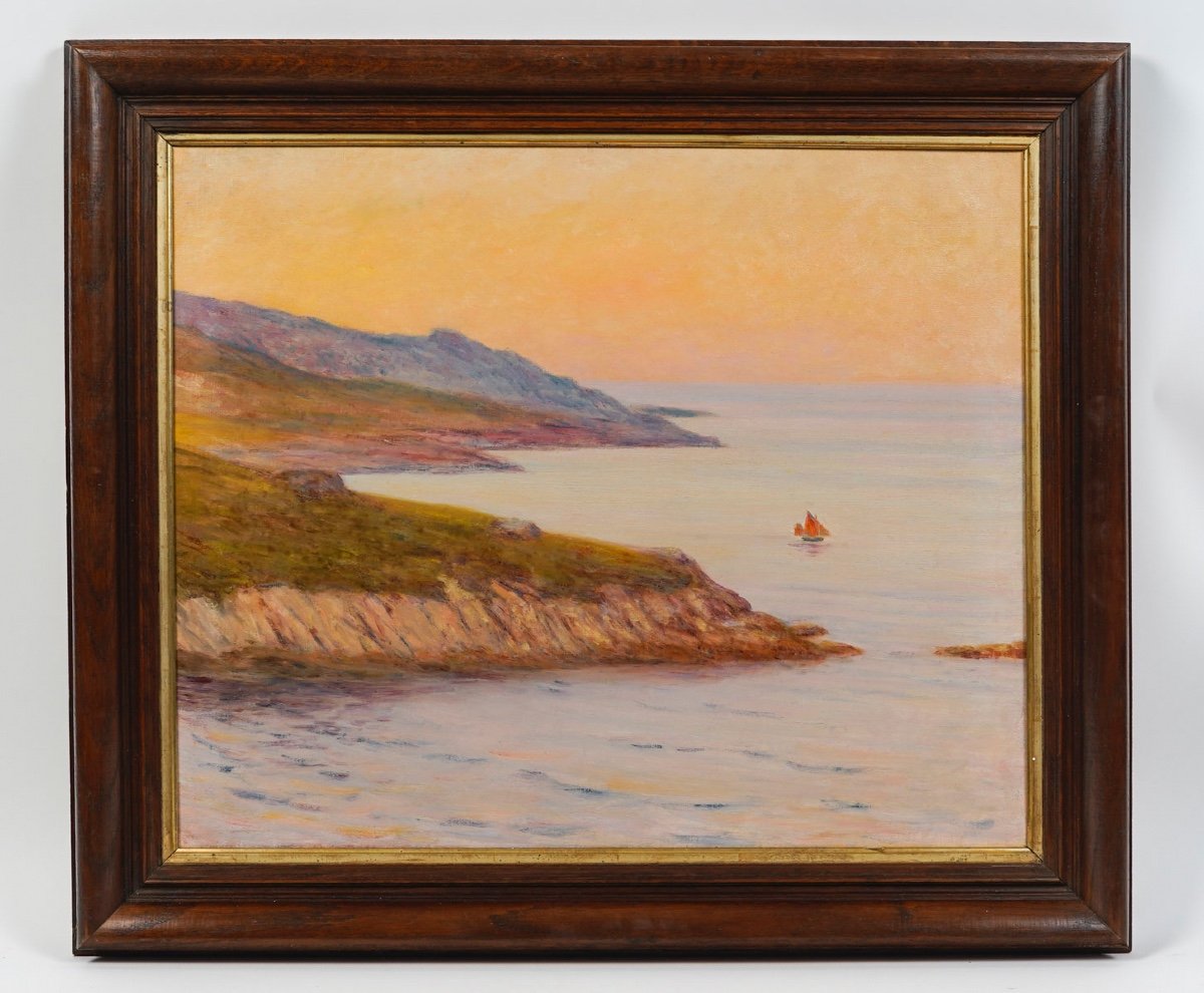 Maurice Chabas (1862 - 1947) - The Bay Of Douarnenez-photo-2