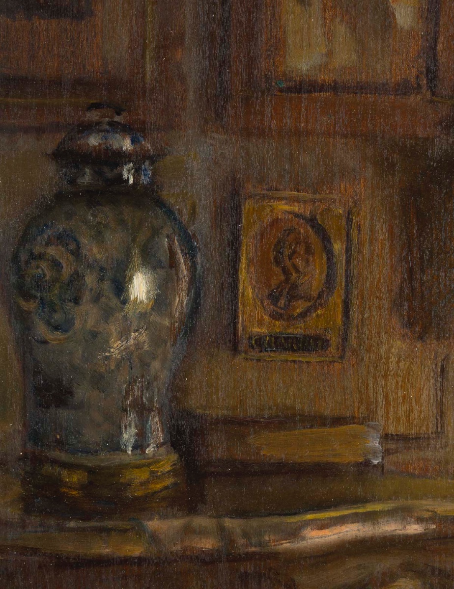 Walter GAY  (1856 - 1937)  - Scène d'intérieur-photo-3