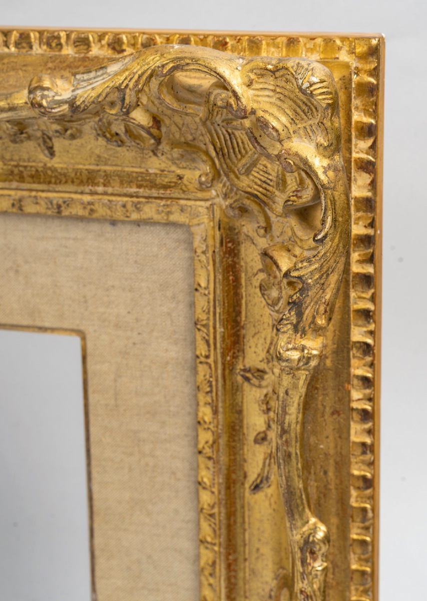 Louis XV Style Frame Gilded With Gold Leaf, Maison Rg-photo-3