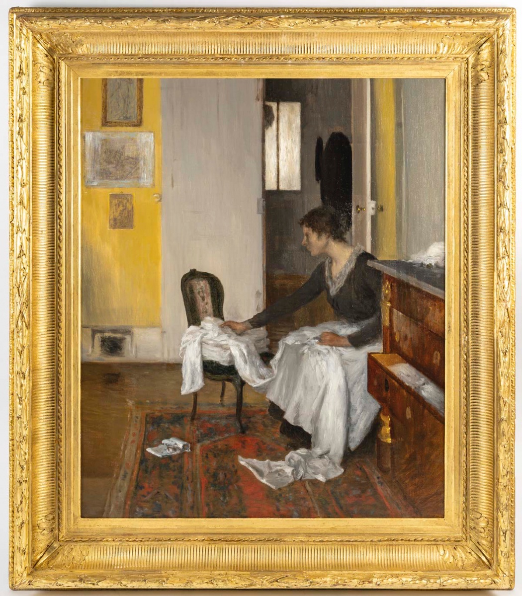  Henry Lerolle (1848 – 1929) - Mrs. Lerolle In Her Home.-photo-2
