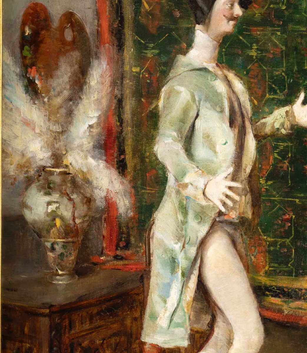 Felipe Maso De Falp (1851 - 1929) Catalan - The Mannequin And The Maid, Dated 1875-photo-4