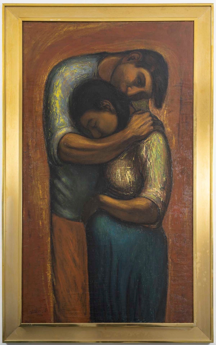  Noé Canjura (1922 - 1970) The Embrace, Dated 1950-photo-2