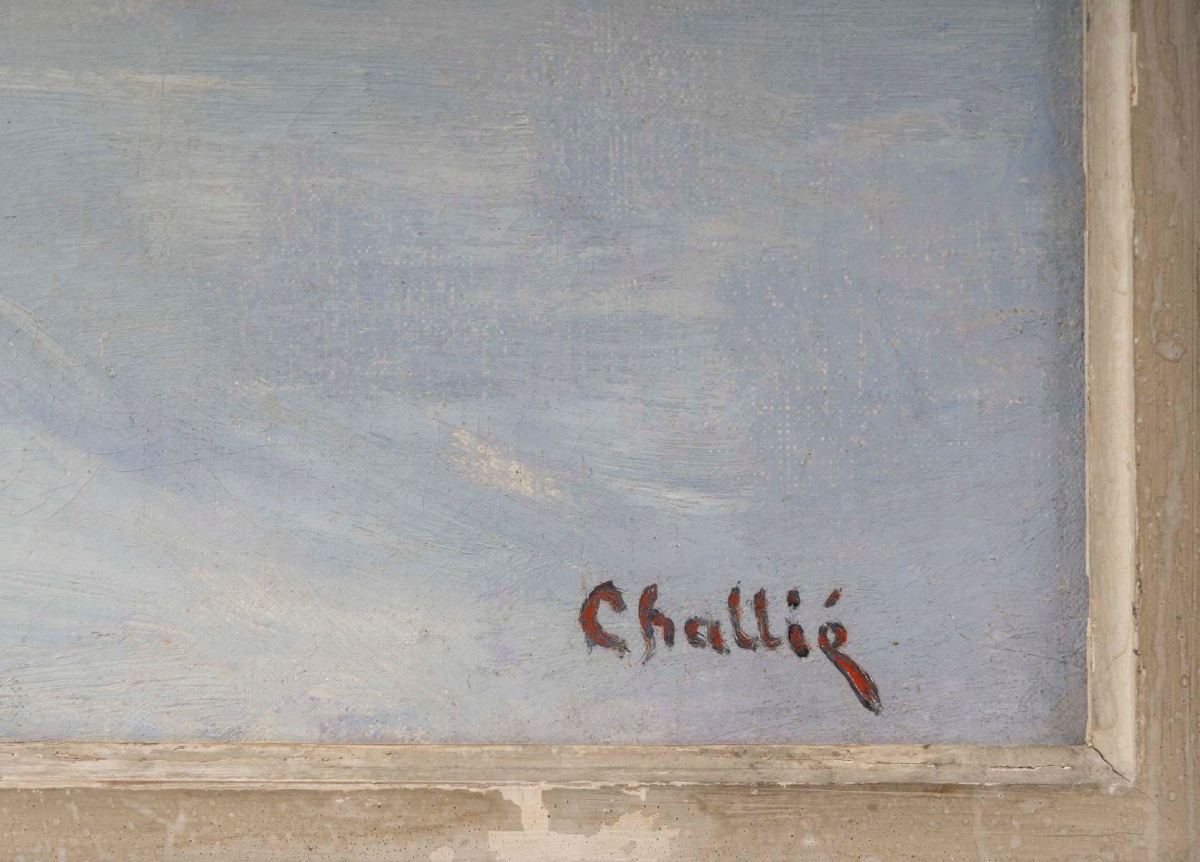 Jean-laurent Buffet-challié (1880-1943) Snow Landscape, Jura-photo-6