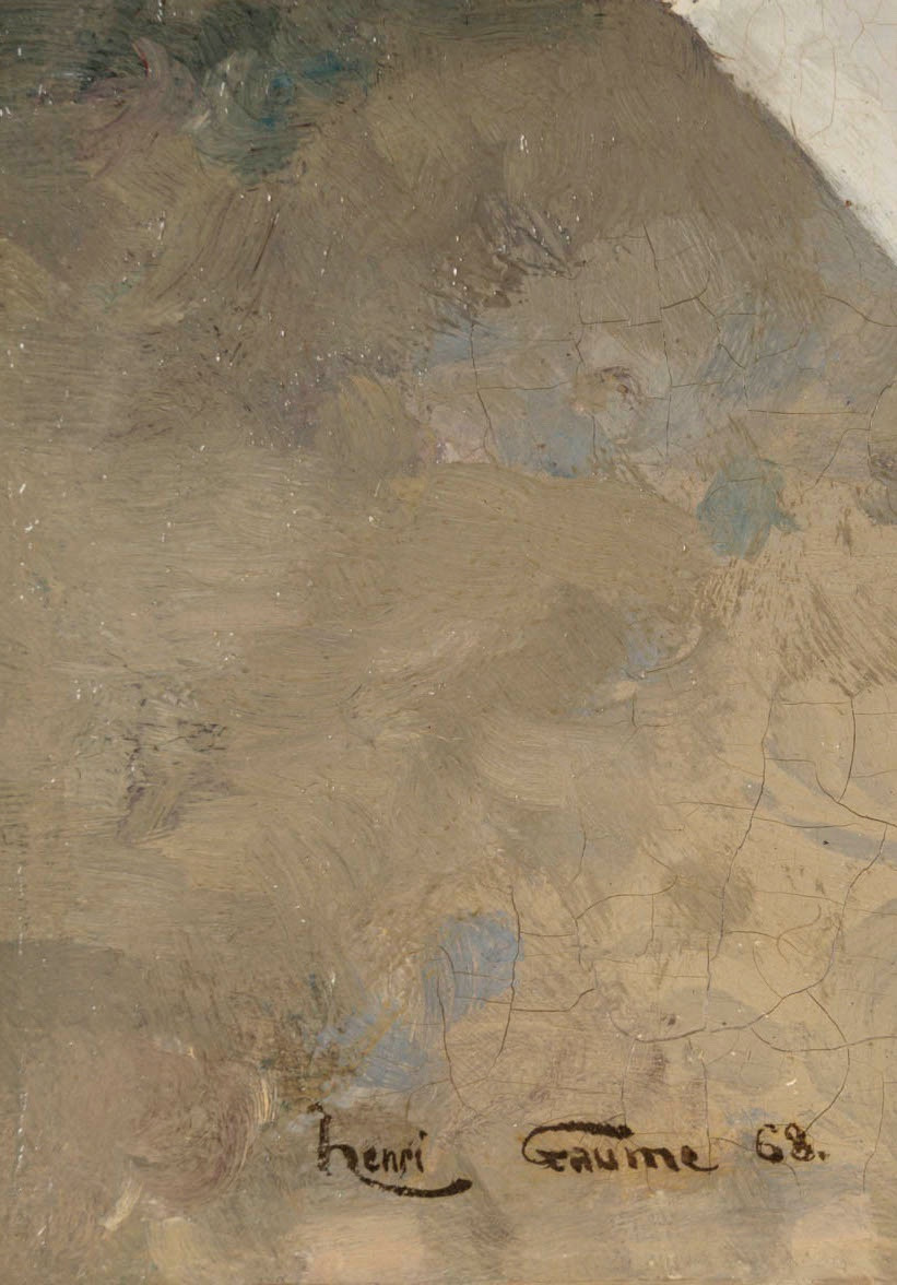 Henri René Gaume (born In 1834) Woman At The Mirror, Dated 1868-photo-4