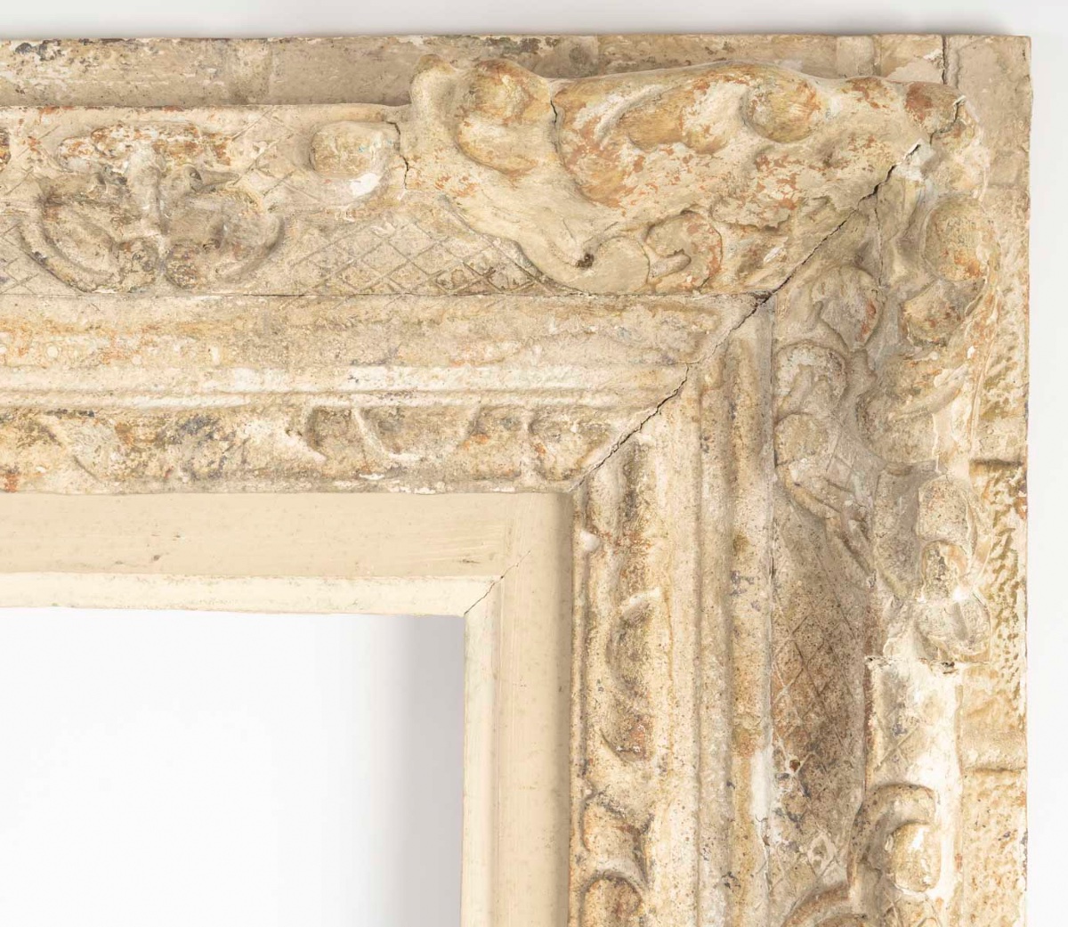 Cadre Montparnasse ancien en bois sculpté-photo-2