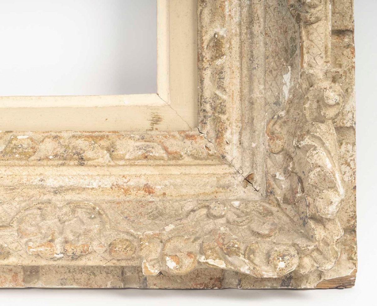 Cadre Montparnasse ancien en bois sculpté-photo-3