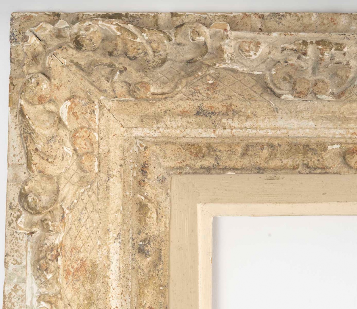 Cadre Montparnasse ancien en bois sculpté-photo-4