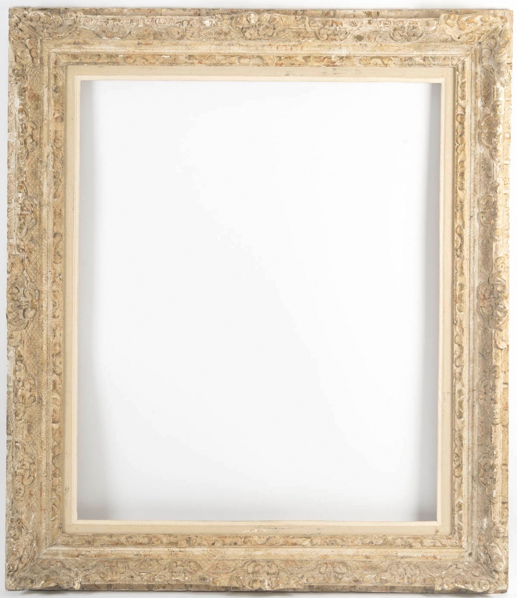 Cadre Montparnasse ancien en bois sculpté