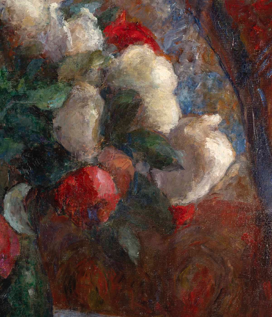 Frédéric Samuel CORDEY (1854 -1911) Bouquet impressionniste-photo-4