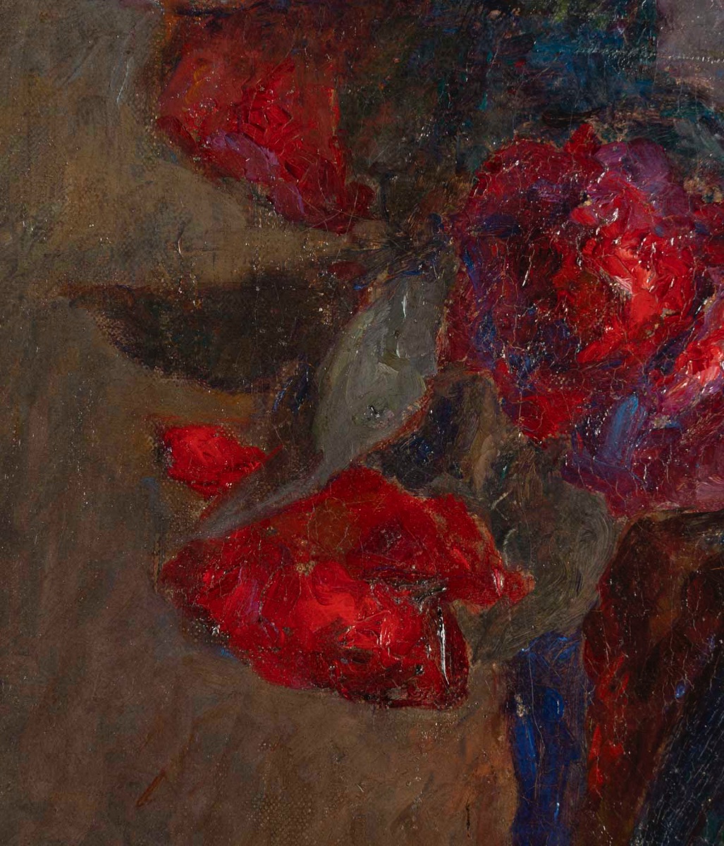 Frédéric Samuel CORDEY (1854 -1911) Bouquet impressionniste-photo-1