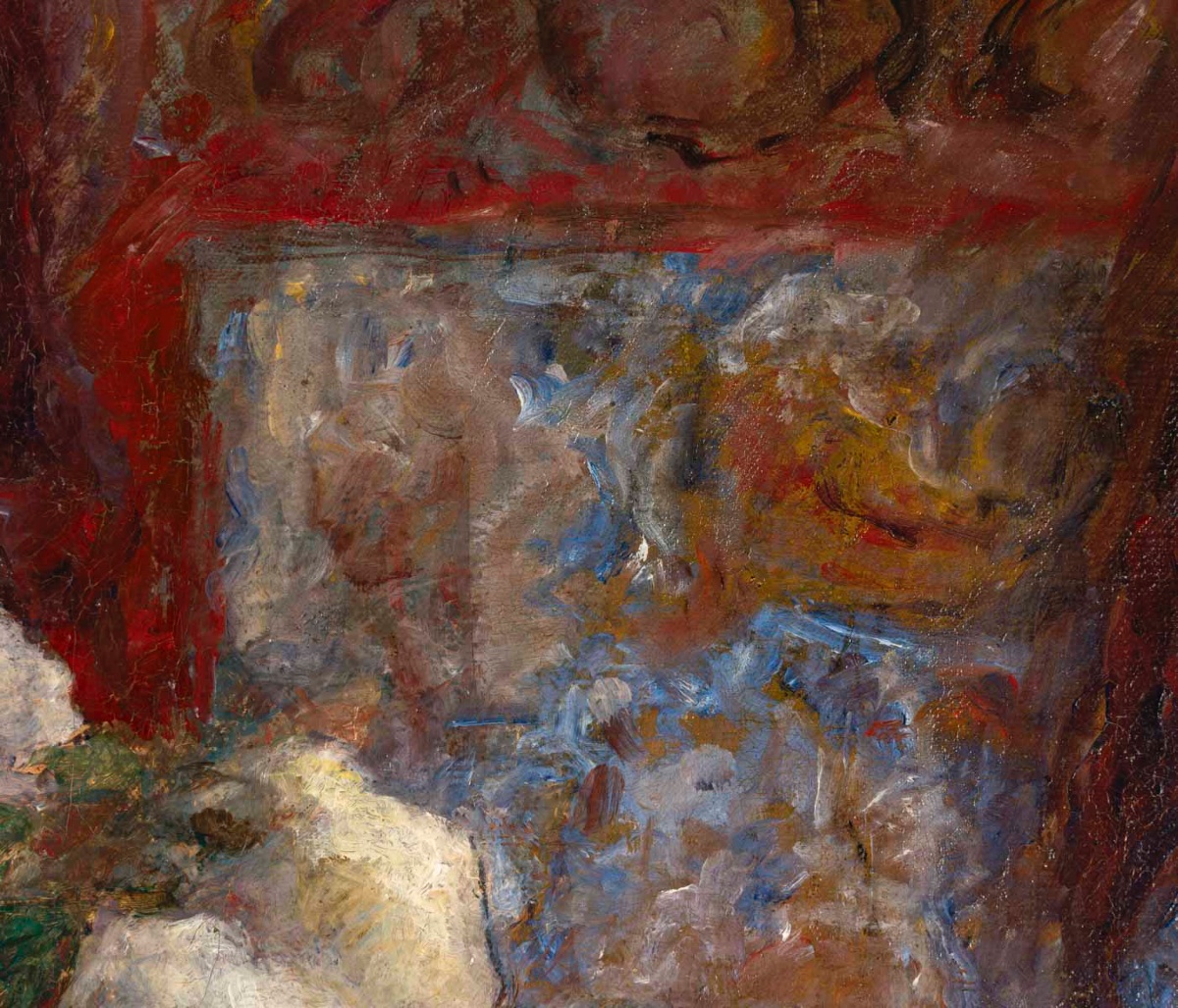 Frédéric Samuel CORDEY (1854 -1911) Bouquet impressionniste-photo-2