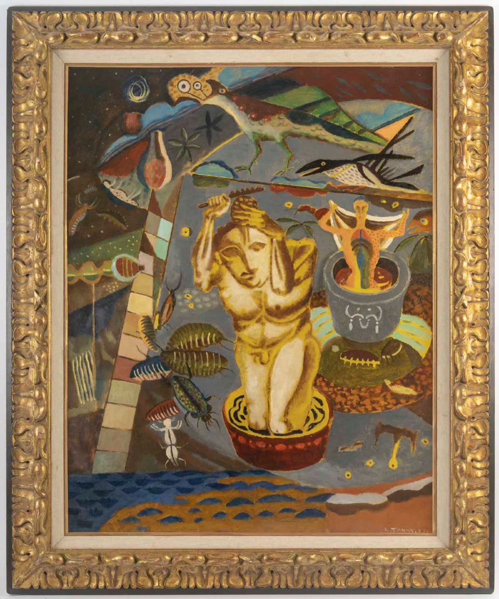 Kristians Tonny (1907- 1977) Surrealist Composition