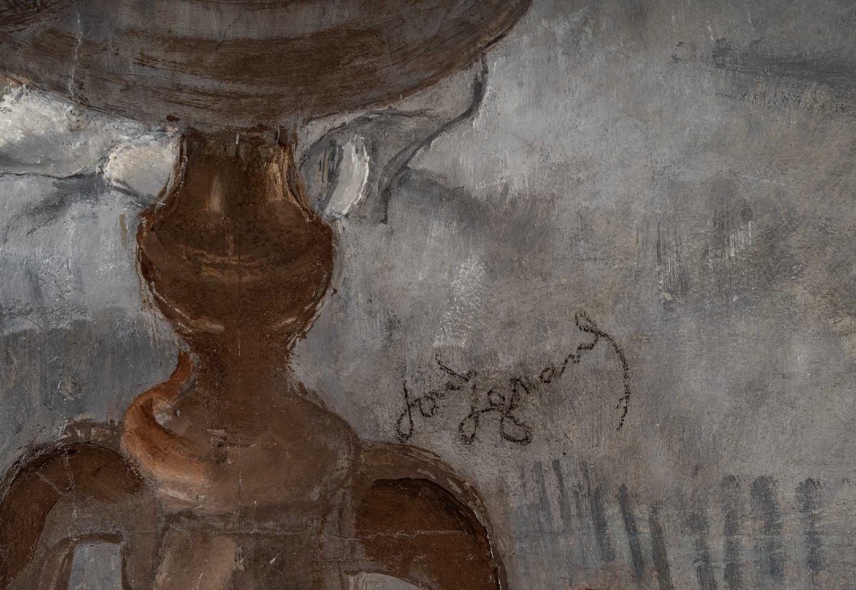  Louis LEGRAND (1863 - 1951)   La pause musicale, circa 1920-photo-4