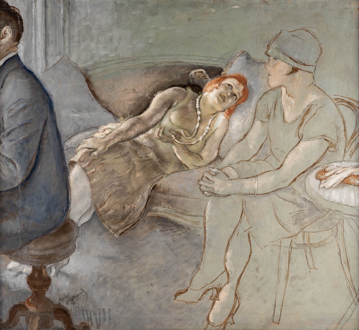  Louis LEGRAND (1863 - 1951)   La pause musicale, circa 1920