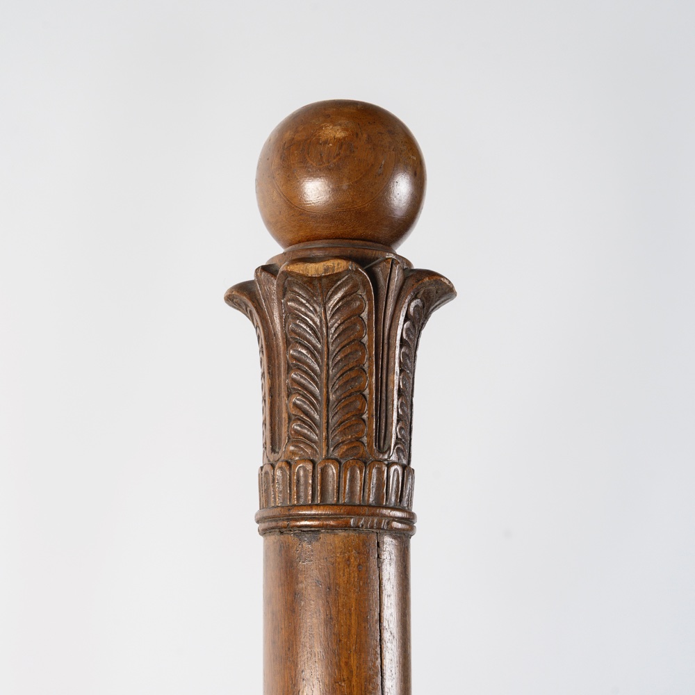 Carved Mahogany Swan-neck Easel - Empire Period-photo-1