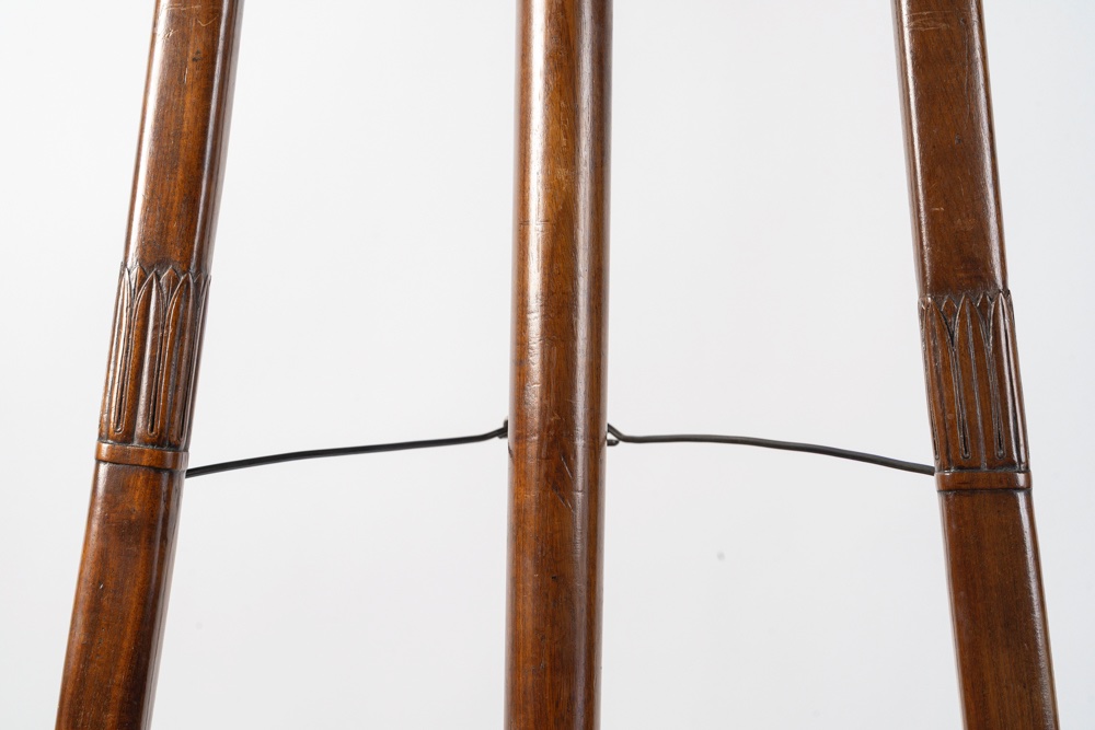 Carved Mahogany Swan-neck Easel - Empire Period-photo-6
