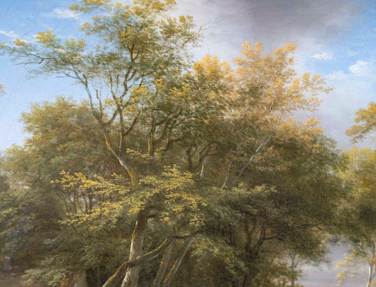 Louis étienne Watelet  (1780–1866)  Landscape By The River-photo-3