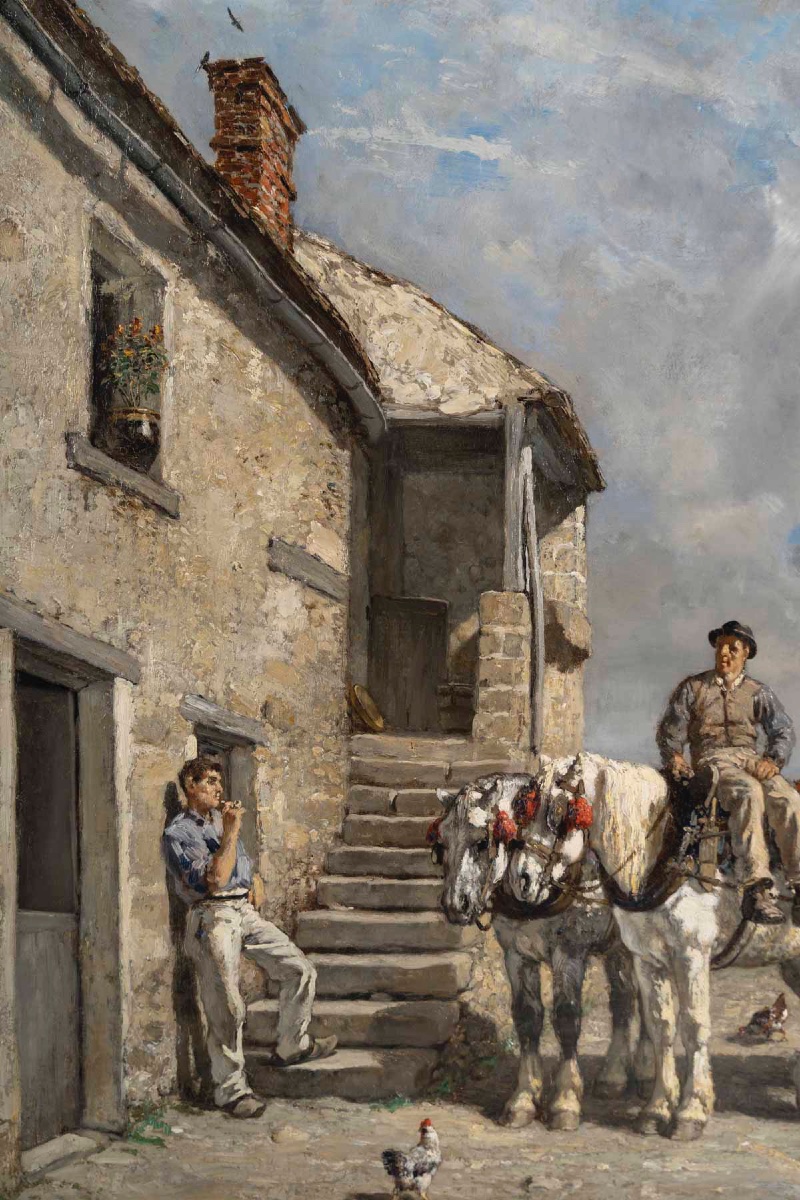 Jules, Jacques Veyrassat (1828–1893)  The Towing Horses-photo-1