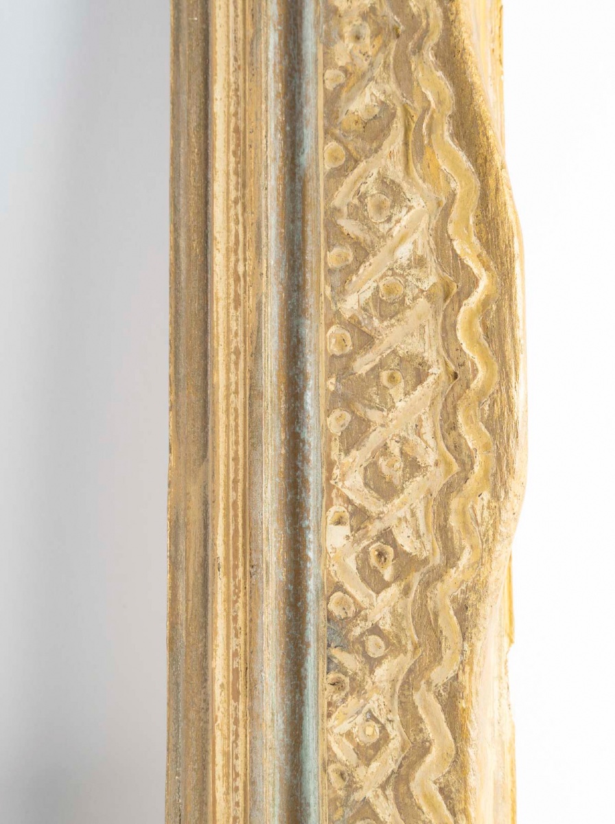 Bouche Frame, 5 Figure Size, Stamped On The Back-photo-3
