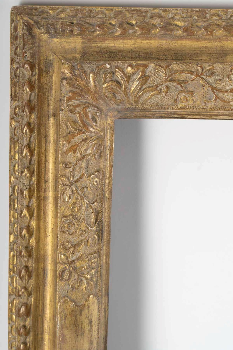 Grand Cadre Doré  à la feuille d’or XIXème-photo-1