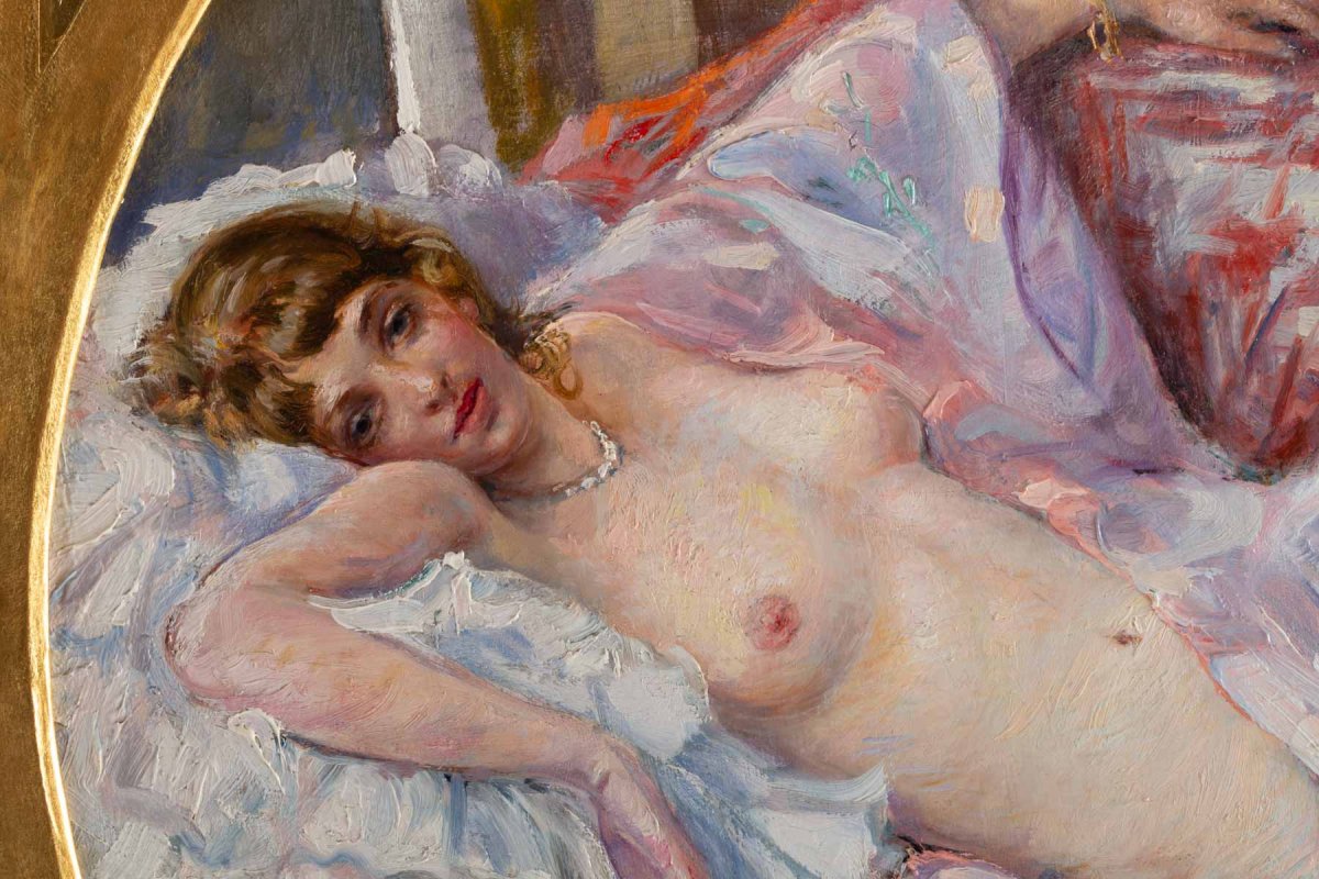 Darbour Marguerite, Mary (born In Florence End Of XIXth, Beginning Of XXth.) - Nu Alangui.-photo-3