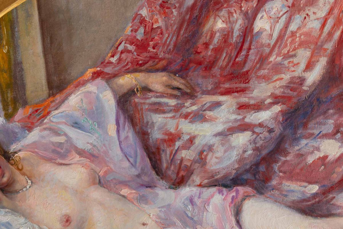 Darbour Marguerite, Mary (born In Florence End Of XIXth, Beginning Of XXth.) - Nu Alangui.-photo-2