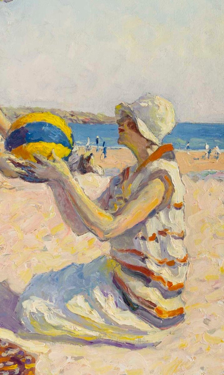 Georges GUINEGAULT (1893 – 1982) - Le ballon .-photo-3