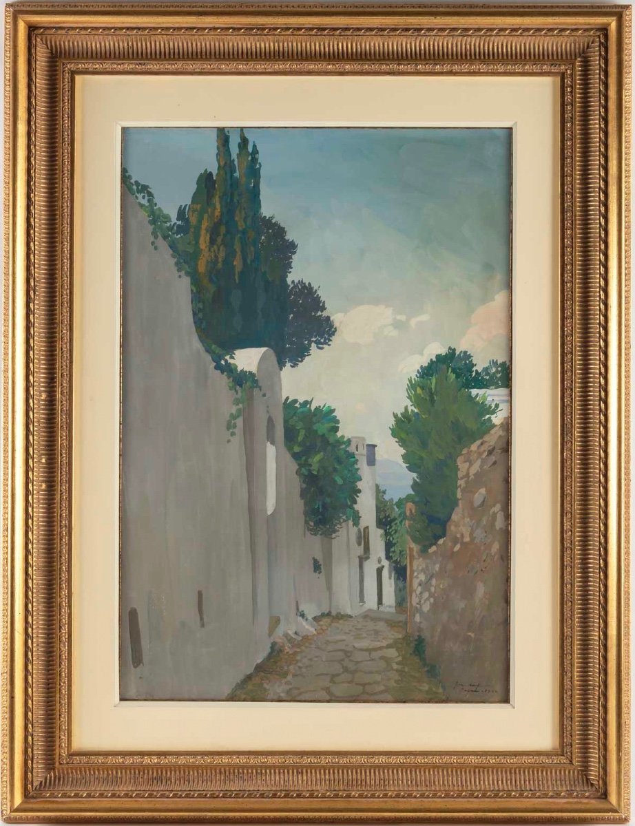 Joseph Jean Marius AVY  (Marseille 1871 – Paris 1939)- Capri- Daté 1920.-photo-2