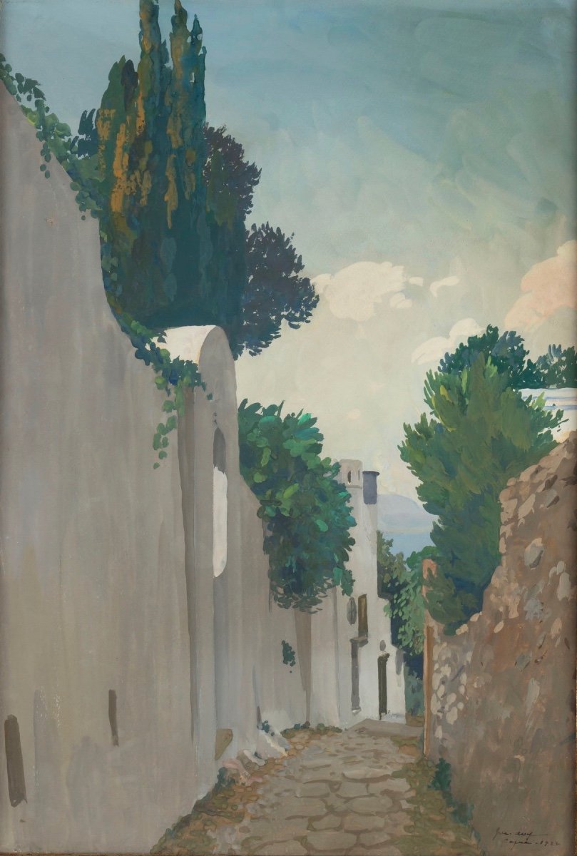 Joseph Jean Marius AVY  (Marseille 1871 – Paris 1939)- Capri- Daté 1920.