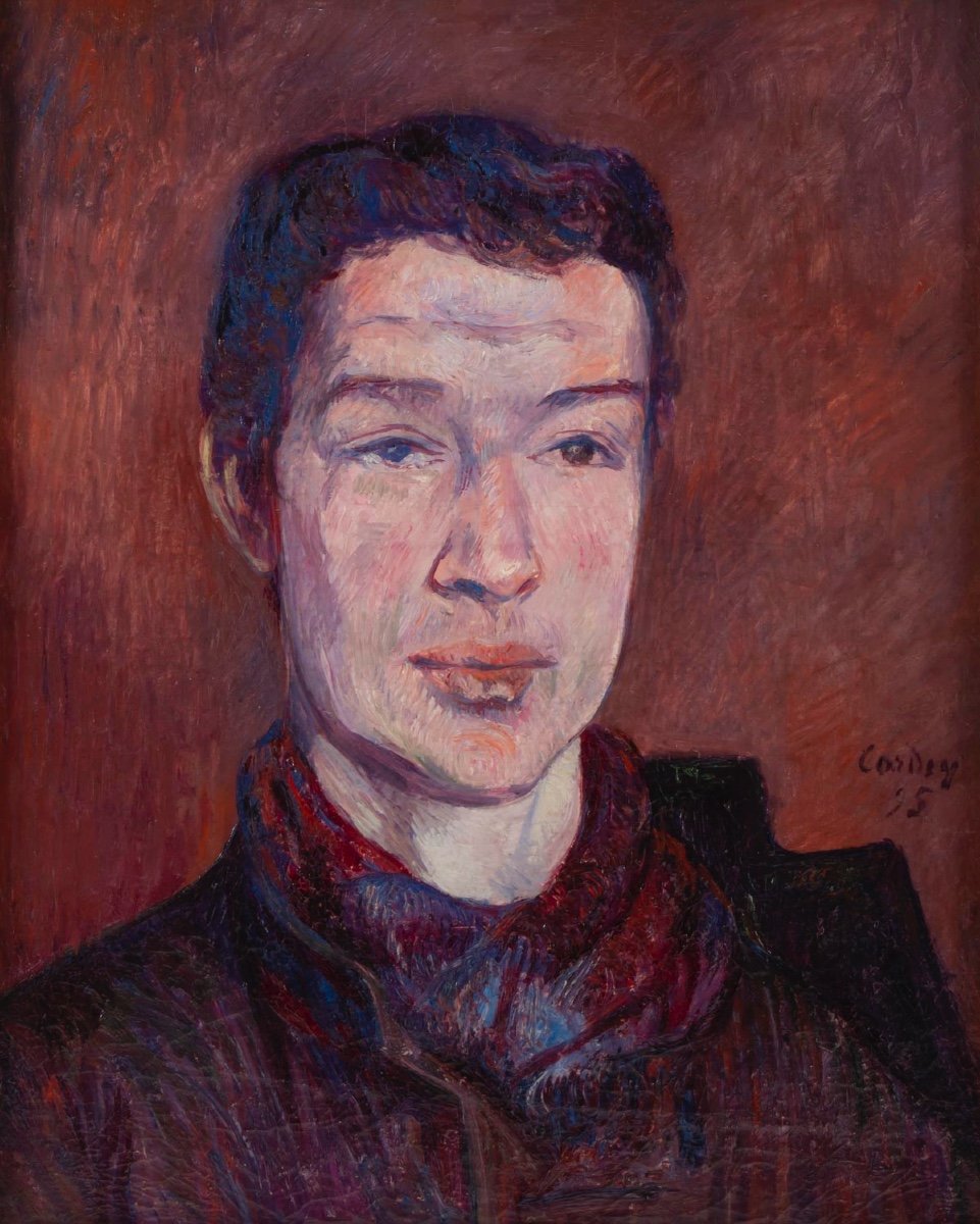 Frédéric Samuel CORDEY (1854 – 1911) -  Portrait d'homme, daté 1895