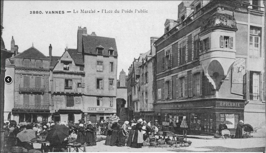 Fernand PIET  (Paris, 1869 – Paris, 1942) - «  Vannes - La place du marché » 1903.-photo-4