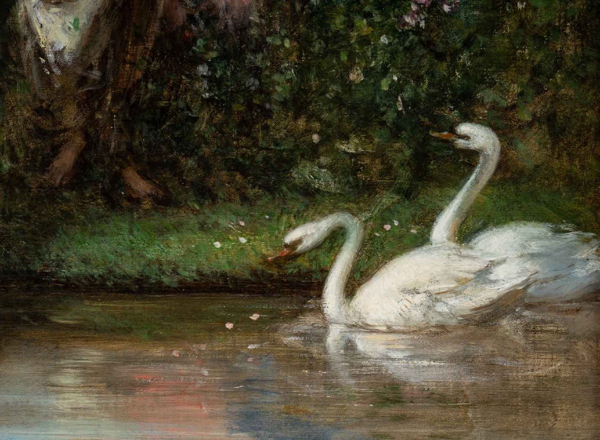 Charles-édouard De Beaumont (1812 – 1888) - Spring Scene, Circa 1860.-photo-3