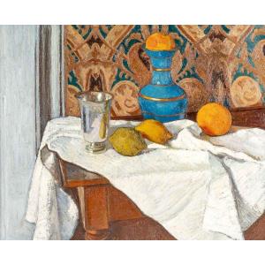 Charles-François-Prosper Guérin (1875 - 1939)- Nature morte aux agrumes, datée 1901