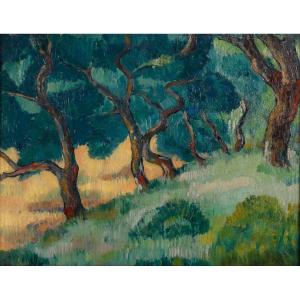 Louis Le Bail (1866 - 1942) - Landscape, Circa 1900
