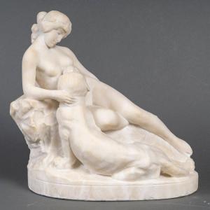  Giuseppe Gambogi (1862–1938) Alabaster Sculpture