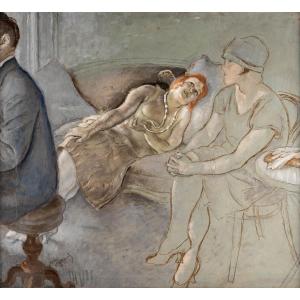  Louis Legrand (1863 - 1951) La Pause Musicale, Circa 1920