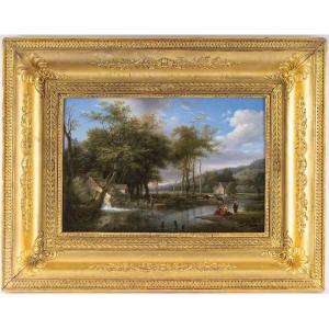 Louis étienne Watelet (1780–1866) Landscape By The River