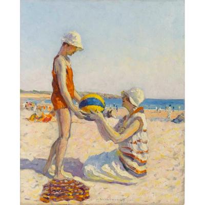 Georges Guinegault (1893 - 1982) - The Beach Ball.