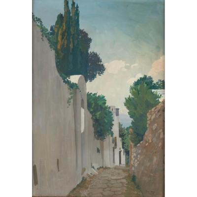 Joseph Jean Marius AVY  (Marseille 1871 – Paris 1939)- Capri- Daté 1920.